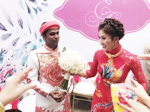 Hôn lễ của Nguyệt Ánh với chồng Ấn Độ