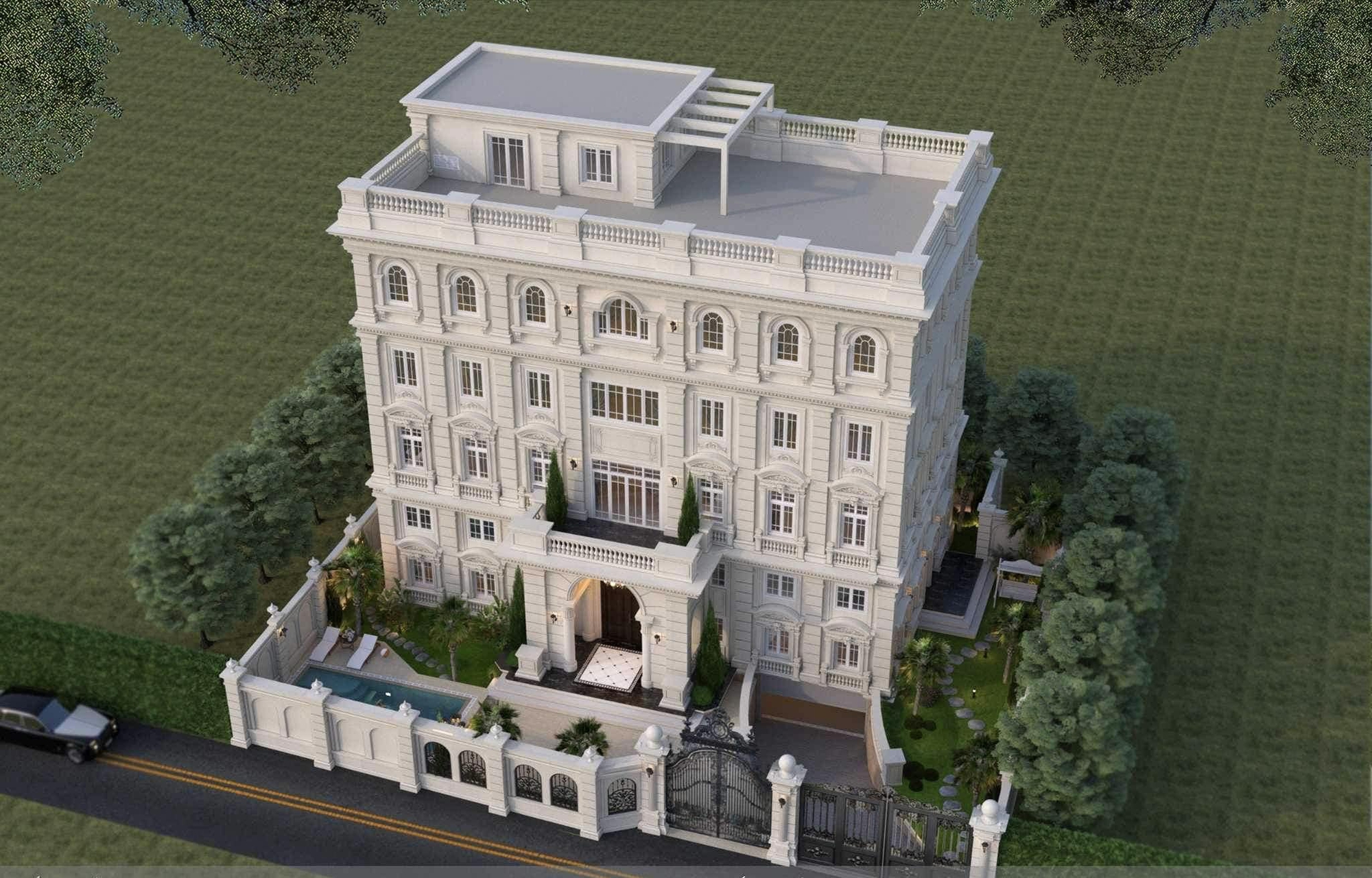 Bản thiết kế phối cảnh biệt thự