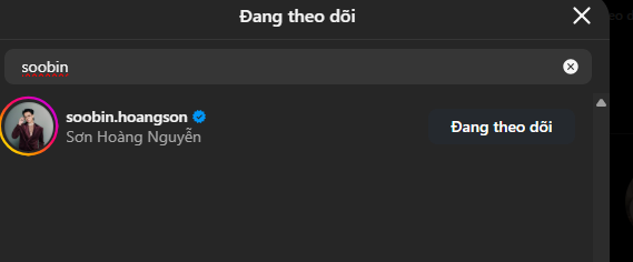 Bạn gái tin đồn thả tim ảnh Instagram SOOBIN