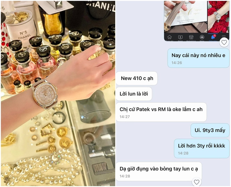 Đoàn Di Băng từng khoe lời hơn 3 tỷ khi mua chiếc đồng hồ hàng hiệu