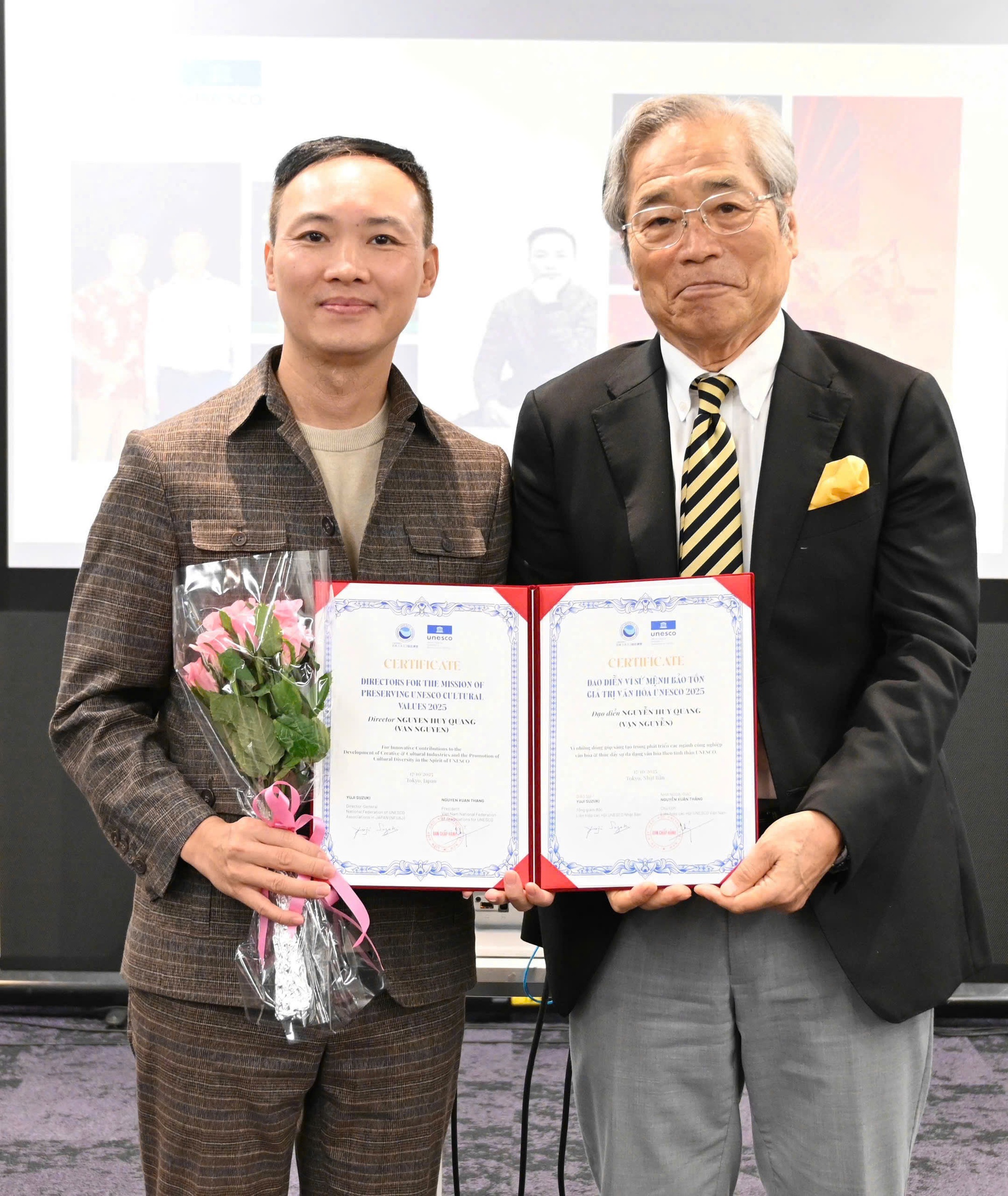 Ngài Yuji Suzuki và đạo diễn Vạn Nguyễn