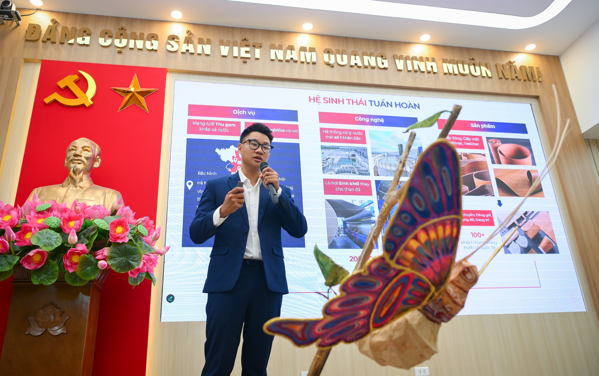 Phần thuyết trình mô hình kinh tế tuần hoàn ngành giấy