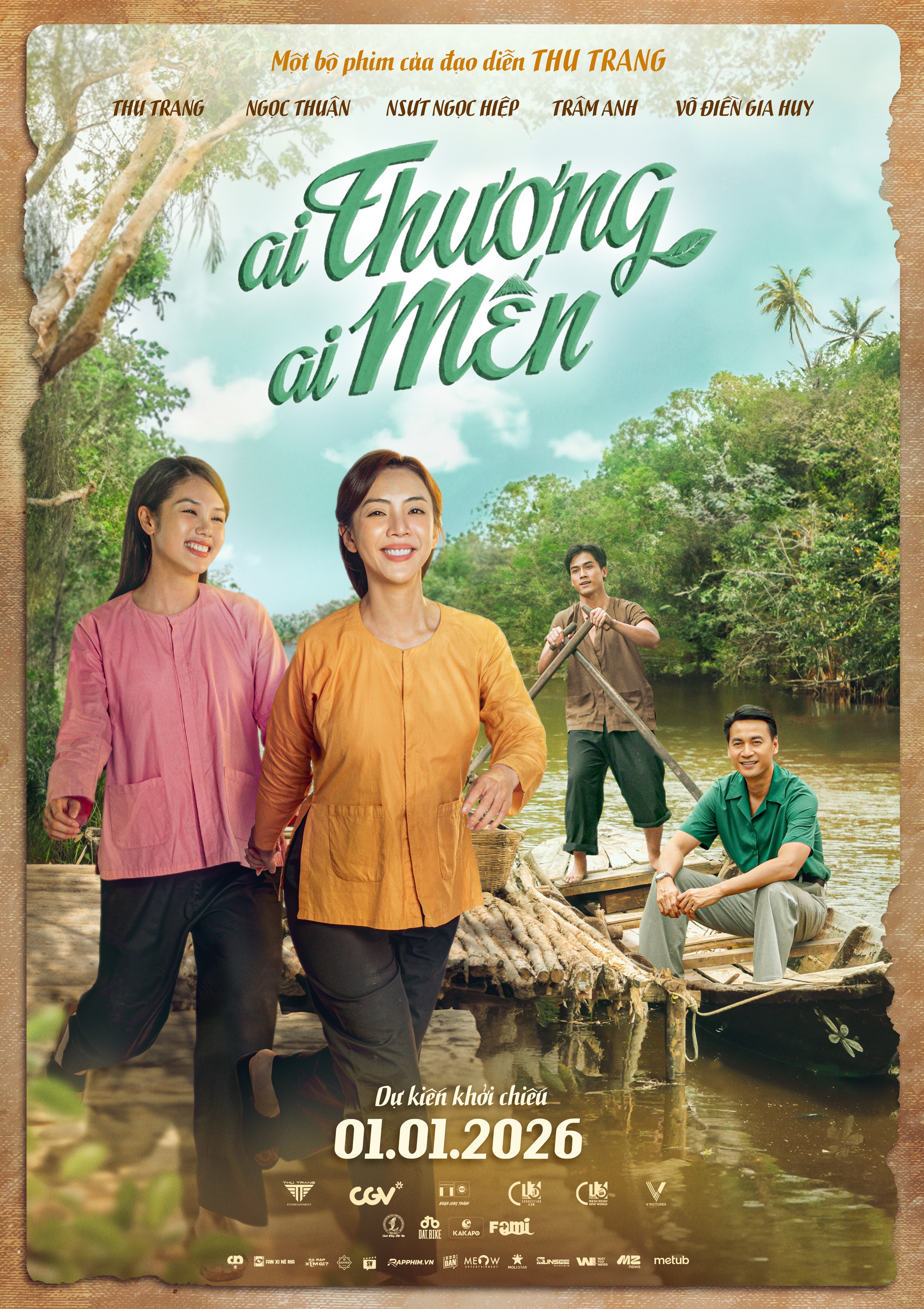 Trâm Anh trong tạo hình thôn nữ miền Tây Trâm Anh diện bà ba màu hồng nữ tính