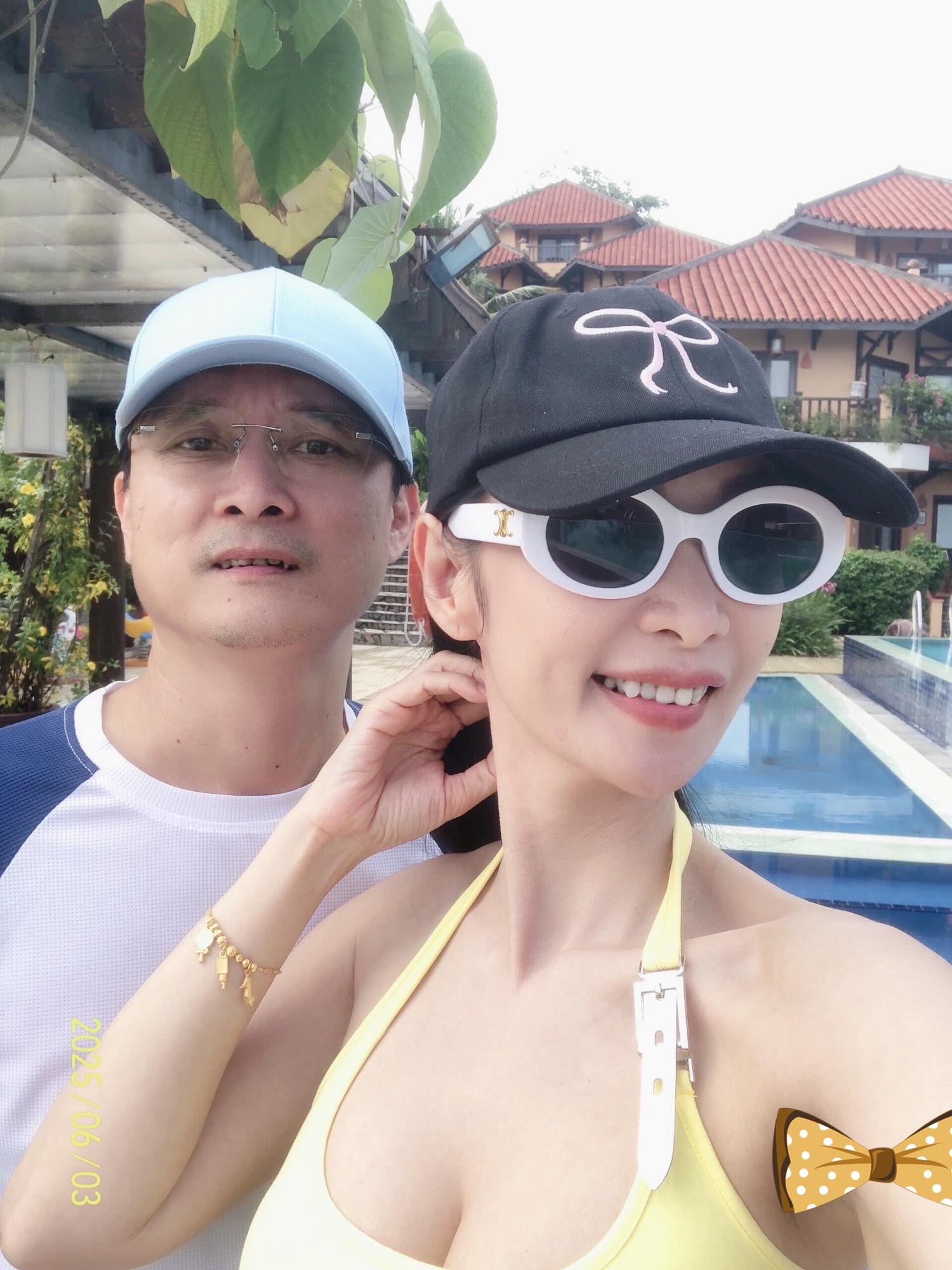 Lê Kiều Như bên ông xã Nguyễn Nhất Huy Gia đình Lê Kiều Như