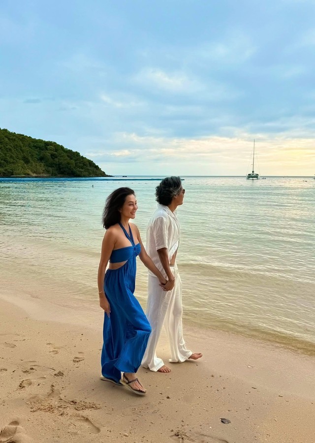 Nữ MC tái hợp chồng cũ ở tuổi trung niên Kỳ Duyên bên người chồng cũ